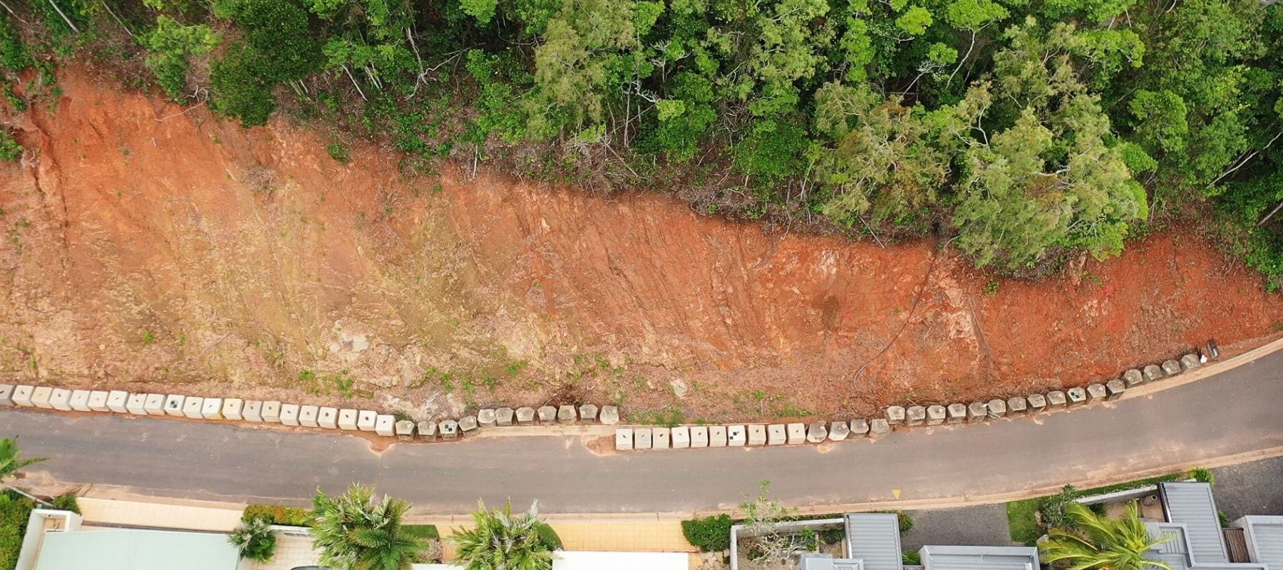 Murphy street landslip aerial photo