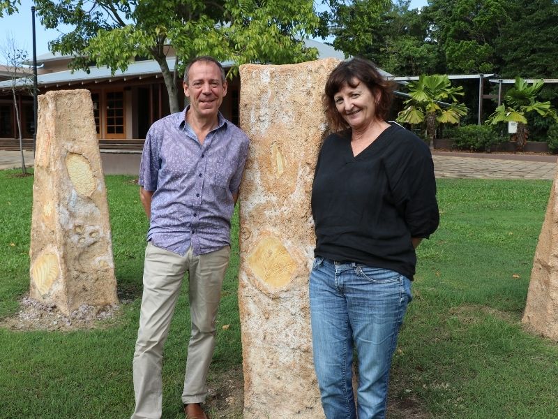 TIm ELlis & Chrissie McLaughlin at outside the Port Douglas Community Hall