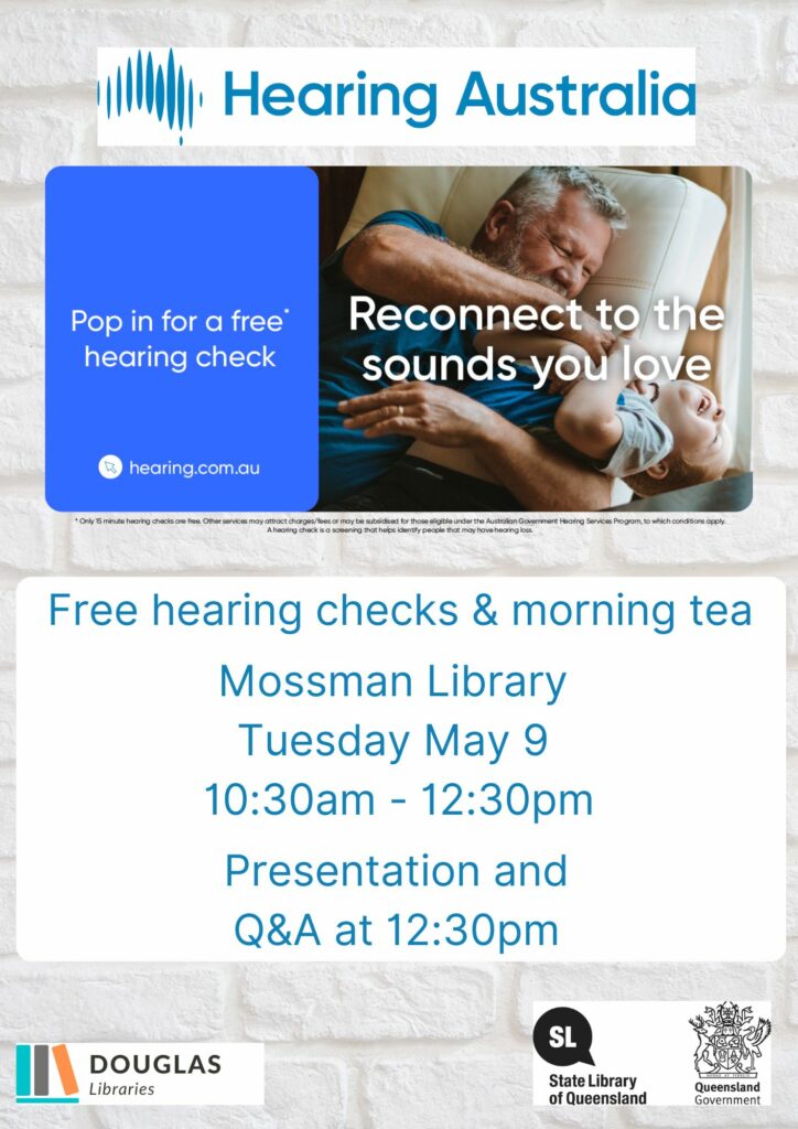 Qld Rta Hearing Example Hearing Australia - Free Hearing Checks at Mossman Library - Douglas ...