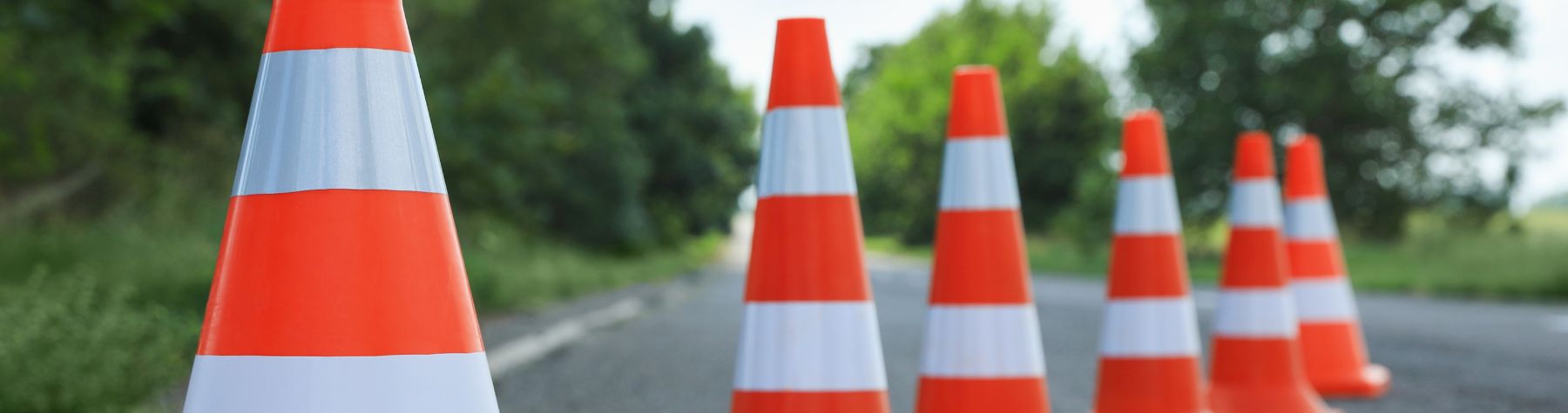 Road resurfacing near Splash Park site