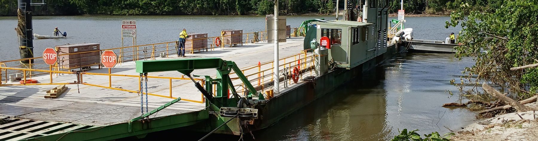 Progress continues on Daintree Ferry repairs
