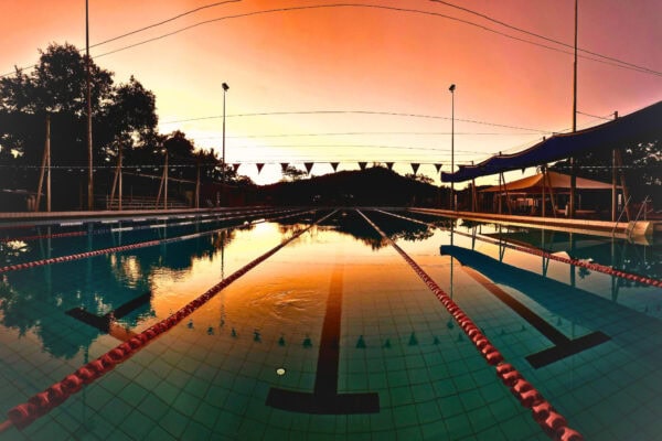 Pool sunrise